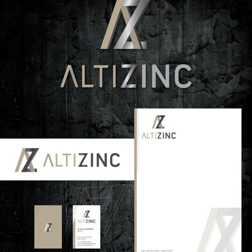 Création de la charte graphique pour la société ALTIZINC : Logo, têtes de lettre, cartes de visite...