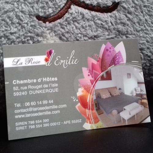 Création et impression des cartes de visite 