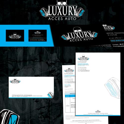 Conception et réalisation de la charte graphique pour l'entreprise Luxury Acces Auto