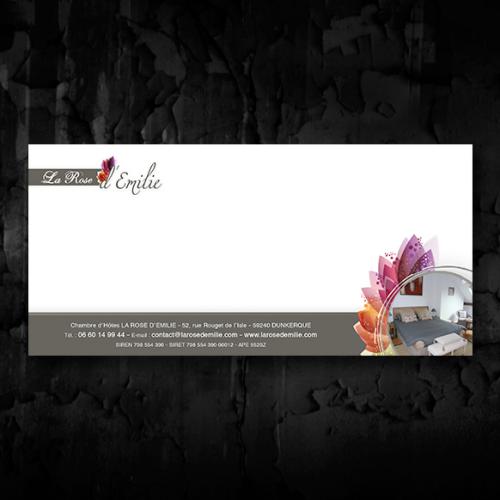 Carton de correspondance pour la chambre d'hôtes 